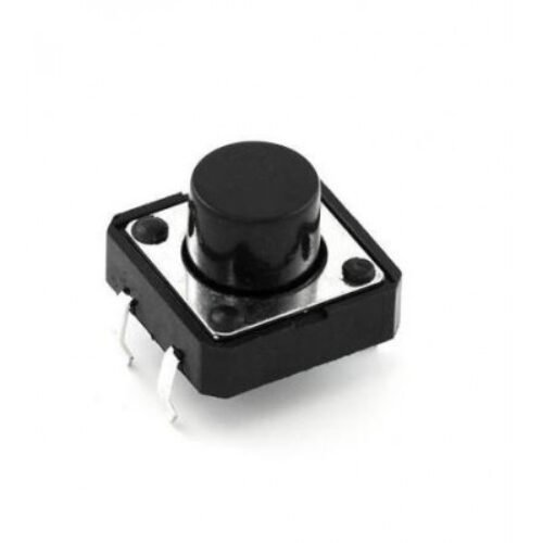 12x12x6mm Tactile 4 Pin Push Button Switch – 5 Pieces Pack