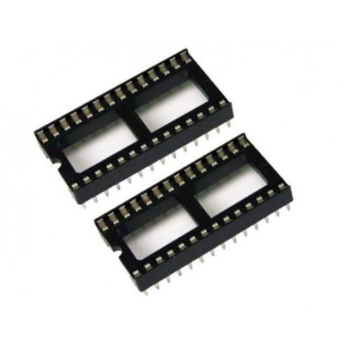 28 Pin IC Base/Socket (DIP) – Wide – 2 Pieces Pack