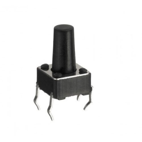 6x6x11mm Tactile 4 Pin Push Button Switch – 5 Pieces Pack