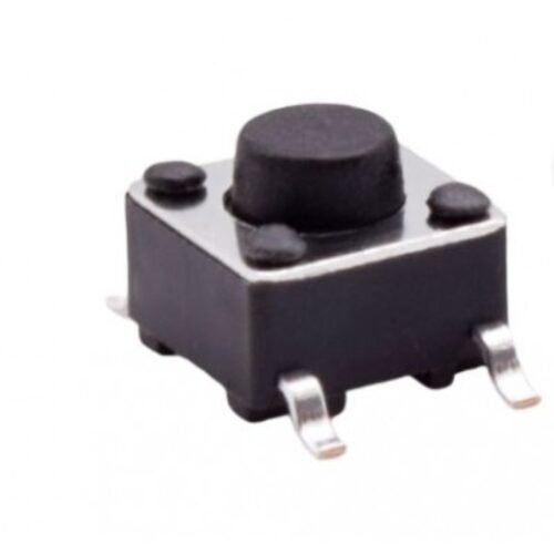 6x6x7mm SMD 4 Pin Tactile Switch – 5 Pieces Pack