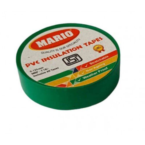 Mario PVC Insulating Tape – Green Color – 1 Piece Pack