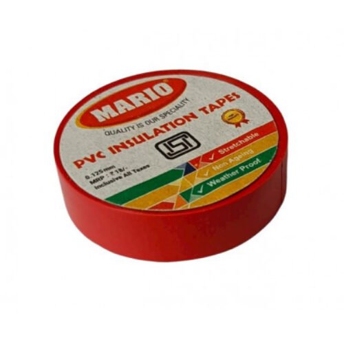 Mario PVC Insulating Tape – Red Color – 1 Piece Pack